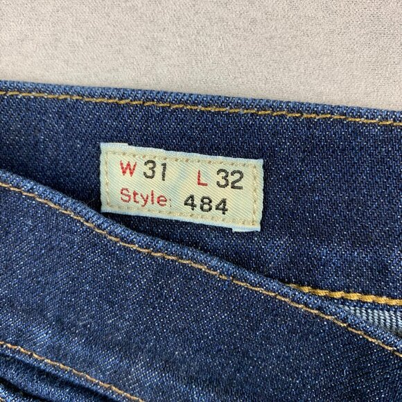 J Crew Mens Pants 31 Blue Jeans 484 Stretch Slim Tapered Japanese Denim 31x30 - Picture 5 of 14